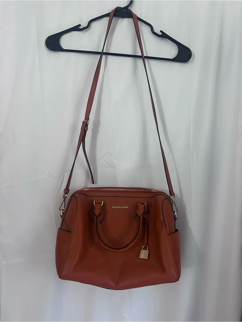 Michael Kors Mercer medium leather duffle with dust bag
